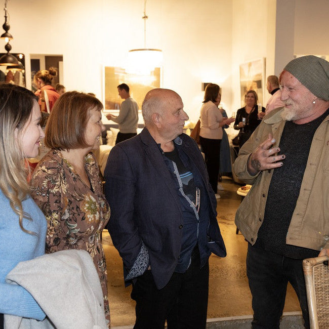 Artist David Bromley - With Wet Paint Upon His Hands