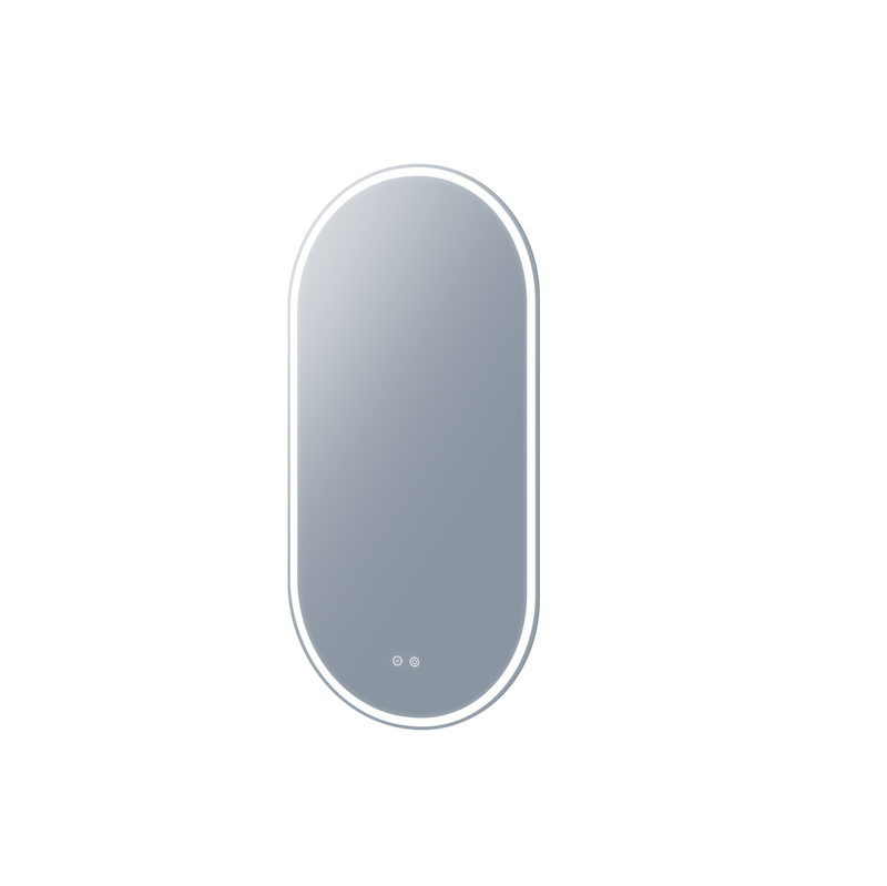 Large Illuminated Oval Mirror | Tall | Back & Front Lit Mirror