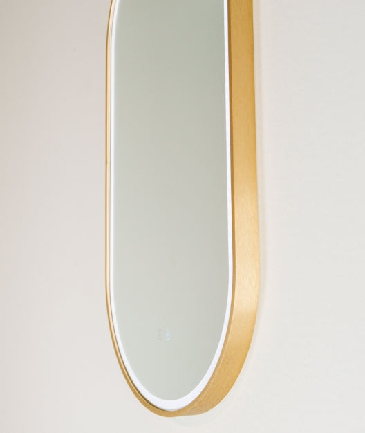 Large Illuminated Oval Mirror | Tall | Back & Front Lit Mirror