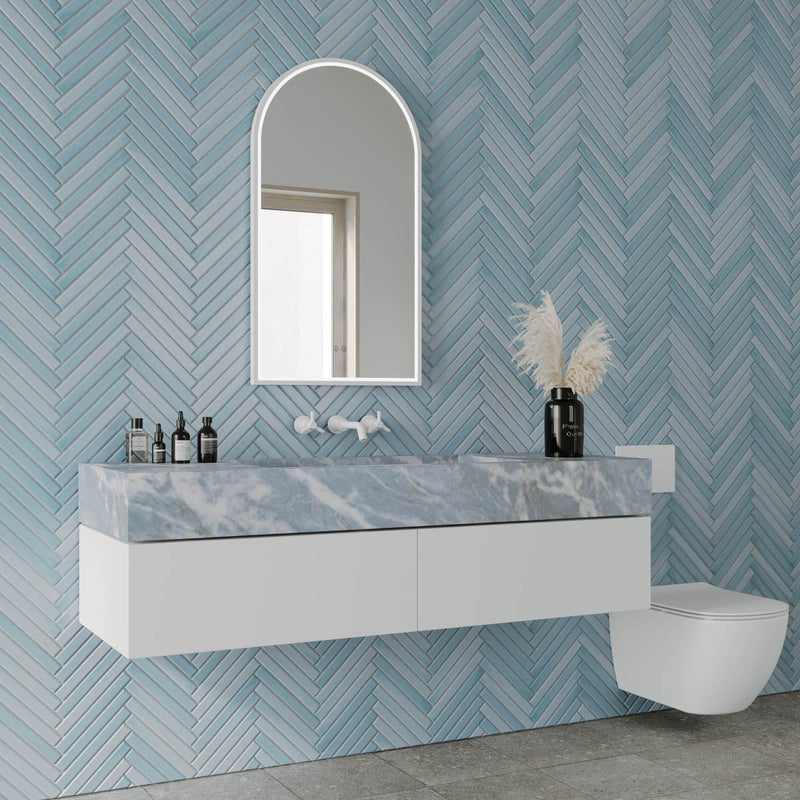 Illuminated Arch Mirror | Back & Front Lit Mirror