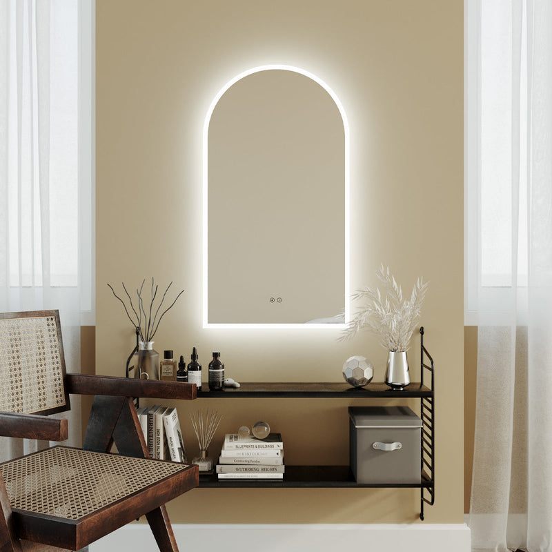 Illuminated Arch Mirror | Back & Front Lit Mirror