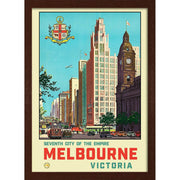 Vintage Print | Dark wood frame