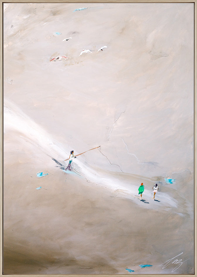 Sea Walk  | Framed Canvas