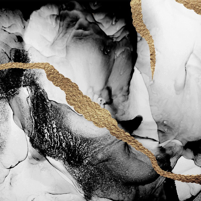 Black and Gold Abstract 3