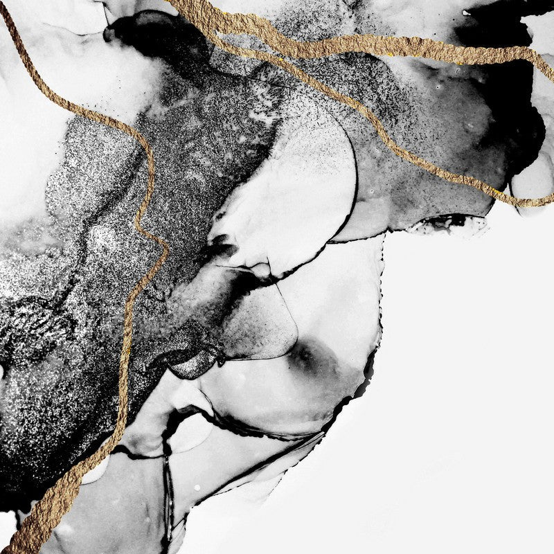 Black and Gold Abstract 4