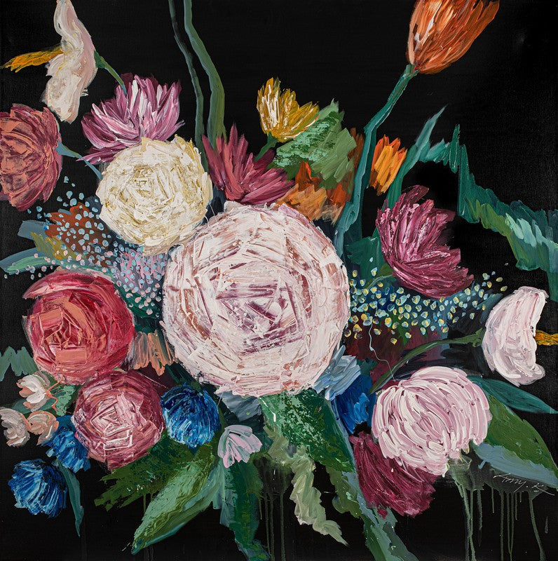 Day of Posies | Framed Canvas