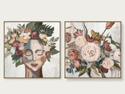 Martina and Day of Posies Autumn Framed Canvas
