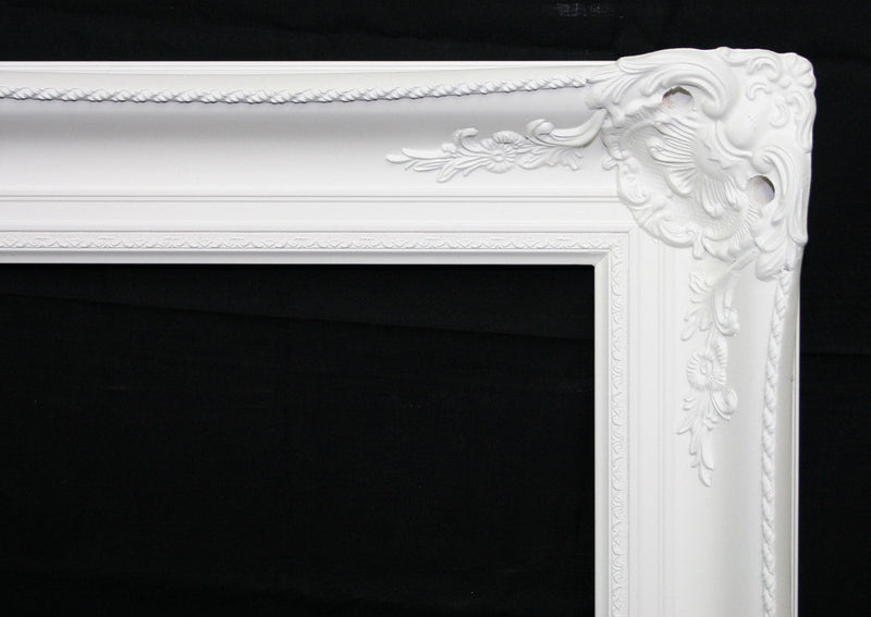 Ornate Mirrors: Classic White Ornate Mirror 