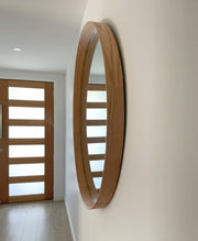 Henderson Oak Round Mirror, Hallway