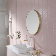 Round Metal Mirror | Brushed Brass