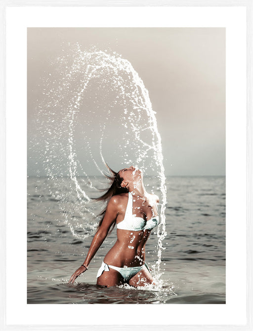 Beach Splash | Image includes white border. Add approx 3cm for outside frame size.