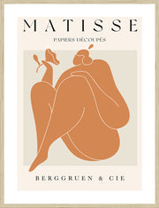 Matisse Orange | Framed Print | Natural Oak Frame