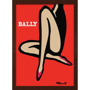 Vintage Print - Dark wood frame