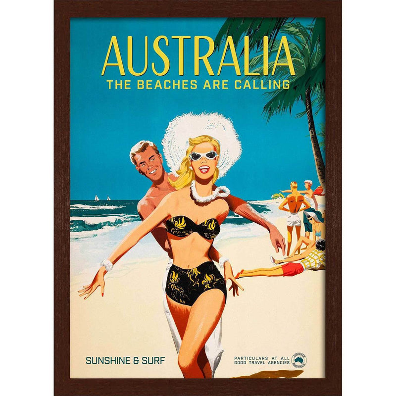Vintage Poster | Dark Wood frame