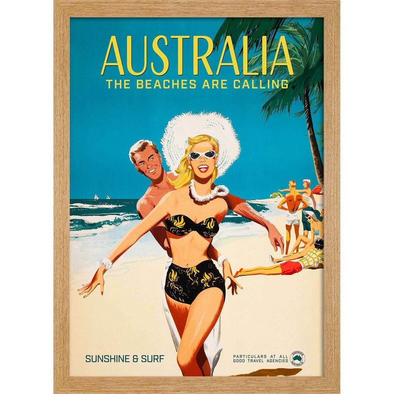 Vintage Poster | Oak frame