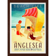 Vintage Print - Dark Wood frame
