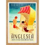 Vintage Print - Oak frame