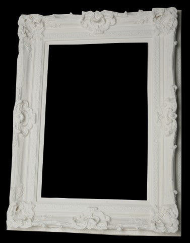 Empty Frame Grand Ornate White