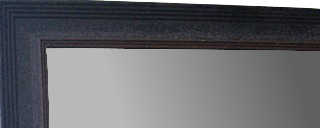 VERMEER FRAMED MIRROR RUSTIC BLACK