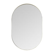 Houston Oval Mirror | Brushed Gold / Satin Brass
