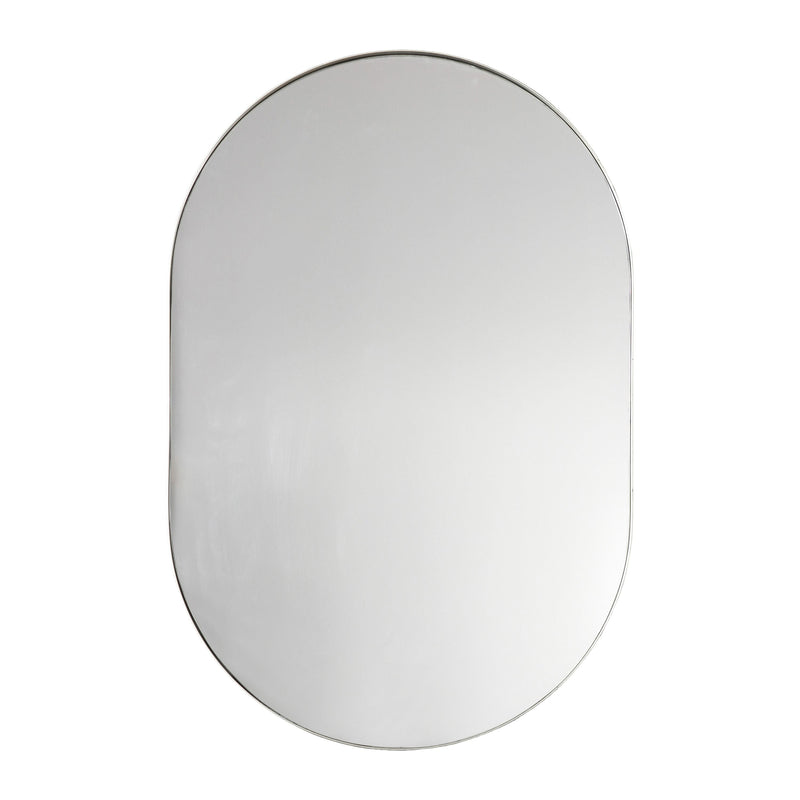 Houston Oval Mirror | Silver