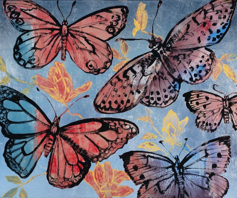 Butterflies with Flowers | David Bromley 