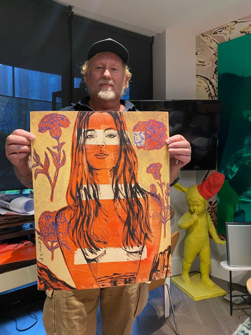 Nude Bella with Flowers | David Bromley 