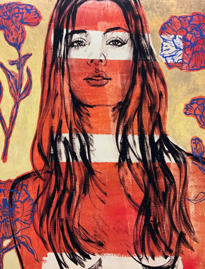 Nude Bella with Flowers | David Bromley 