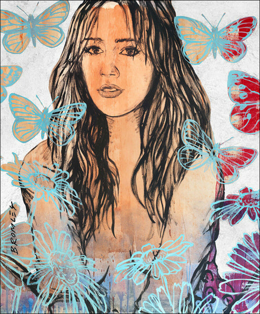 Nude Zippora with Butterflies | David Bromley 