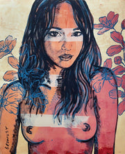 Kaye with Flowers | David Bromley 