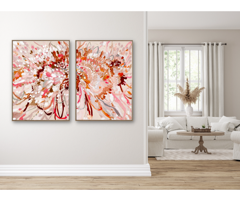 Love And Devotion Left | Framed Canvas