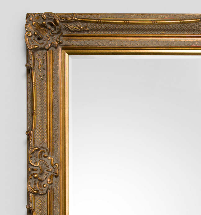 Grand Ornate Gold Mirror
