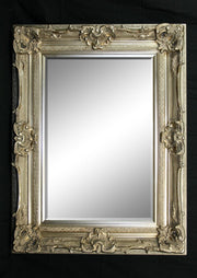 Print Décor - Grand Ornate Silver Beveled Mirror