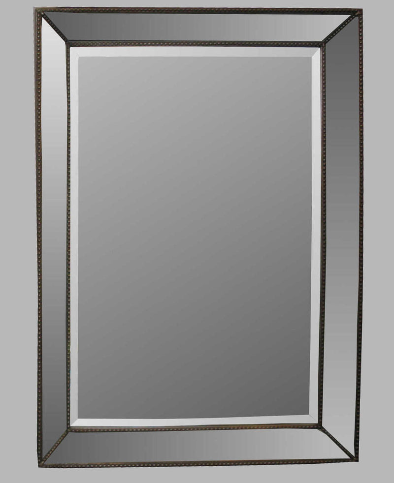 Print Decor | Beaded Angle Champagne Mirror