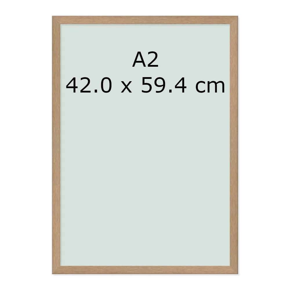 A2 Pre-made kitframe - Natural/Oak — Print Decor Australia