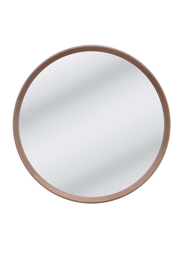 Henderson Oak Round Mirror