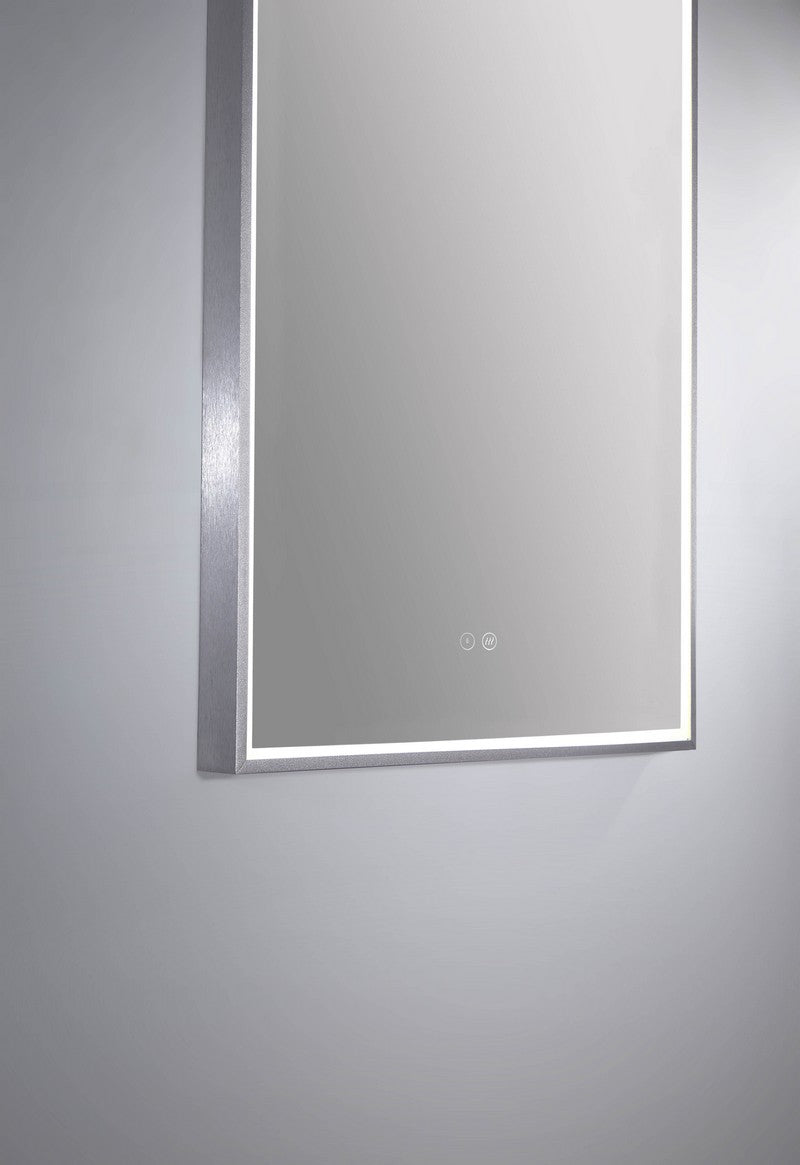 Illuminated Arch Mirror | Brushed Nickel