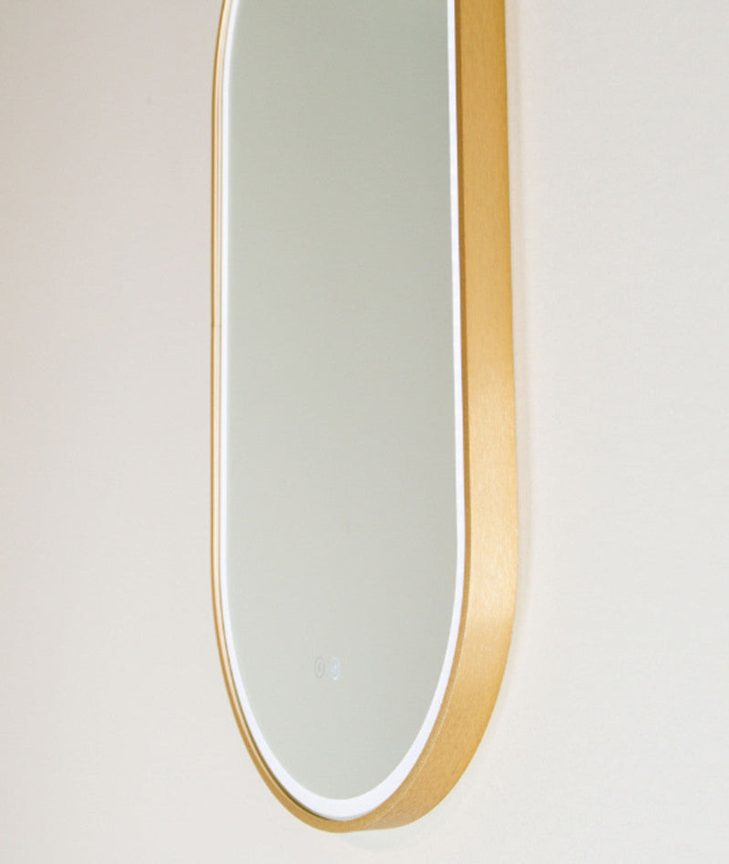 CLEARANCE STOCK Illuminated Oval Mirror 120 x 45 cm