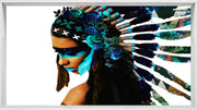 Modern White Frame | Princess Warrior | Print Decor, Melbourne