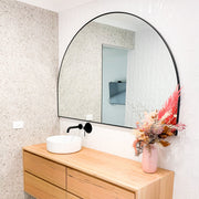 Arch Metal Framed Mirror | Black