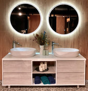 Round Backlit Mirror 80 cm, In Situ