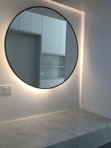 Mirror with back lighting | Large Modern Circular Mirror