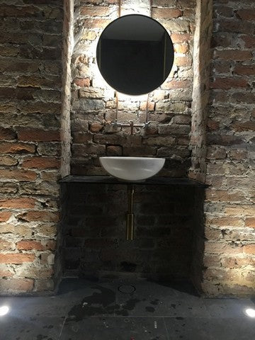 Example of round mirror with back lighting | Modern Circular Mirror