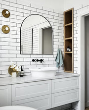 Bjorn Arch 80 x 85 cm Black | Photo and design by @quadrantdesignarchitects