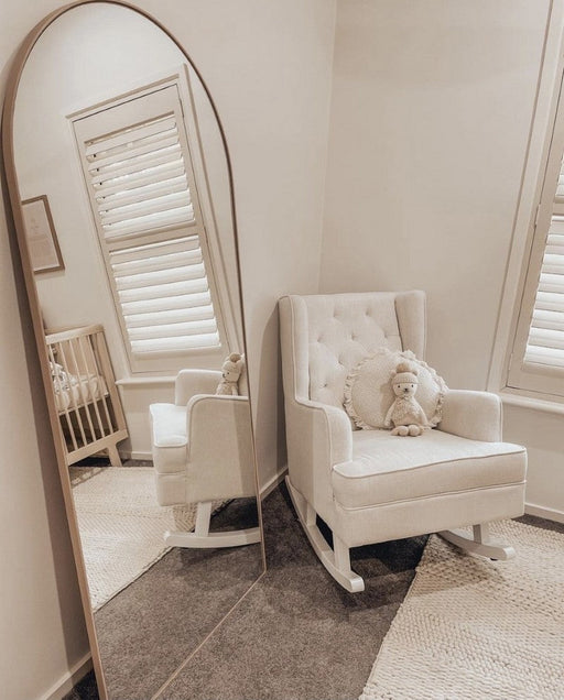 Bjorn Arch Powder Pink Mirror, In Situ
