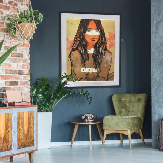 Nude With Flowers Gold | David Bromley