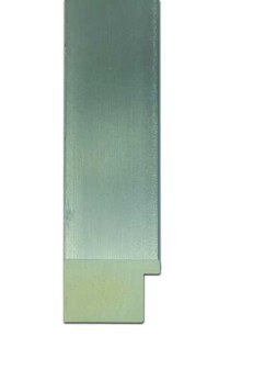 MODERN GEOMETRIC SILVER FRAMED MIRROR (detail)