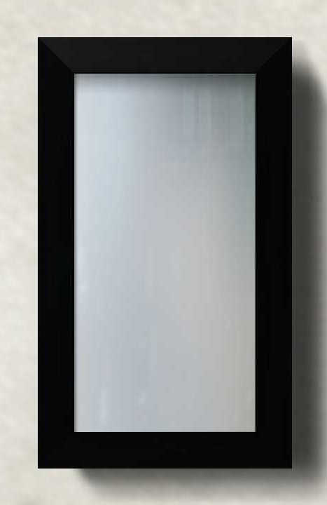 PRINT DECOR | MODERN GEO BLACK FRAMED MIRROR | MIRROR 