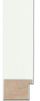 Print Decor | FREE STANDING FLAT WHITE MIRROR 4 CM FRAME | DETAIL