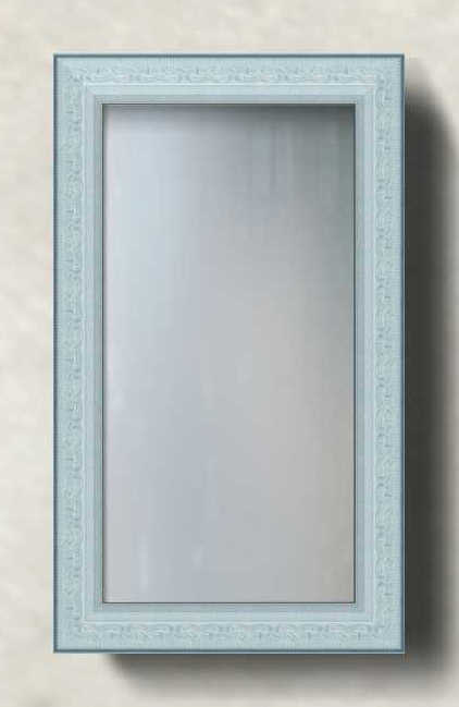 PRINT DECOR | ORNATE WHITE FRAMED MIRROR | MIRROR